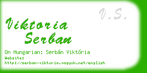 viktoria serban business card